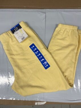 GAP Light Yellow Fleece Joggers